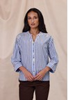 ENCHANT SHIRT - blue strip